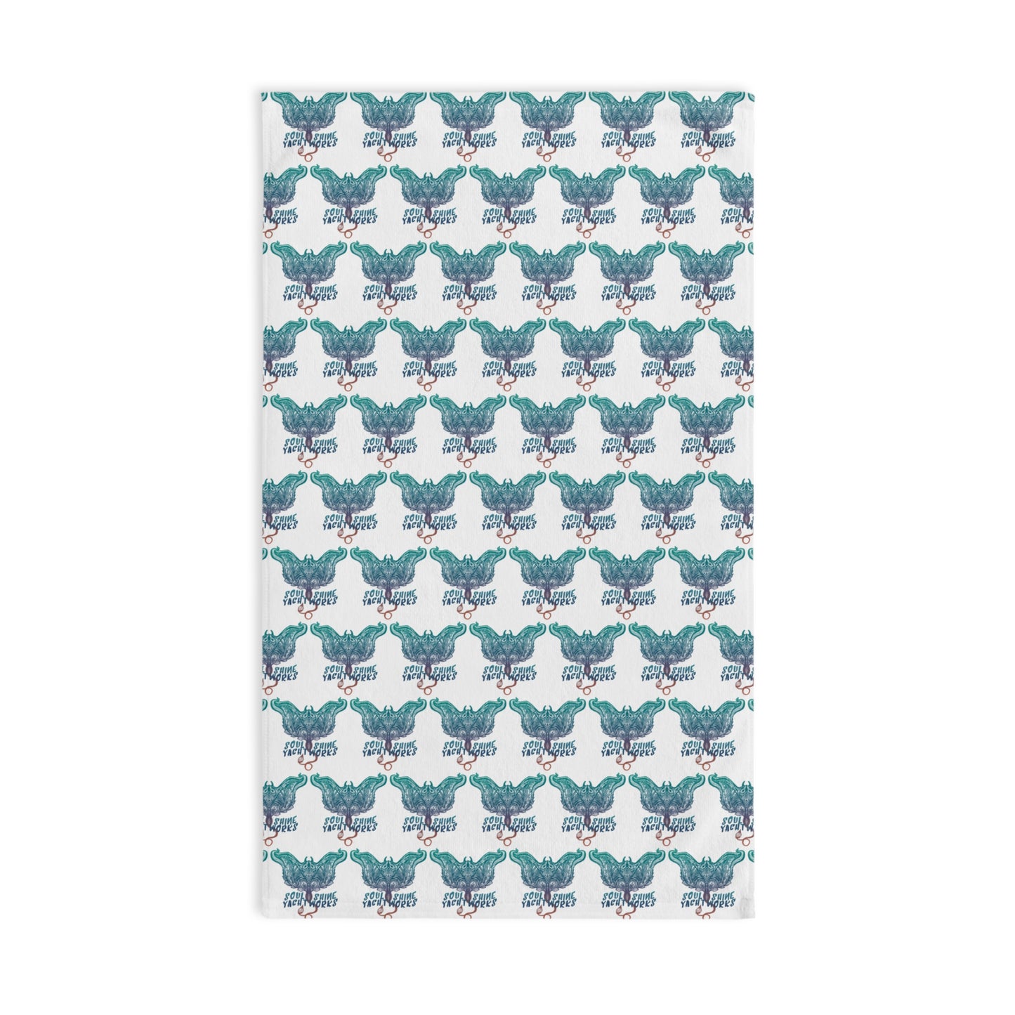 Whimsical Soul Shine Yachtworks Print Hand Towel - Fun Kitchen Decor, Gift for Pet Lovers, Bathroom Accessory, Unique Housewarming Gift, Cute Home Textiles