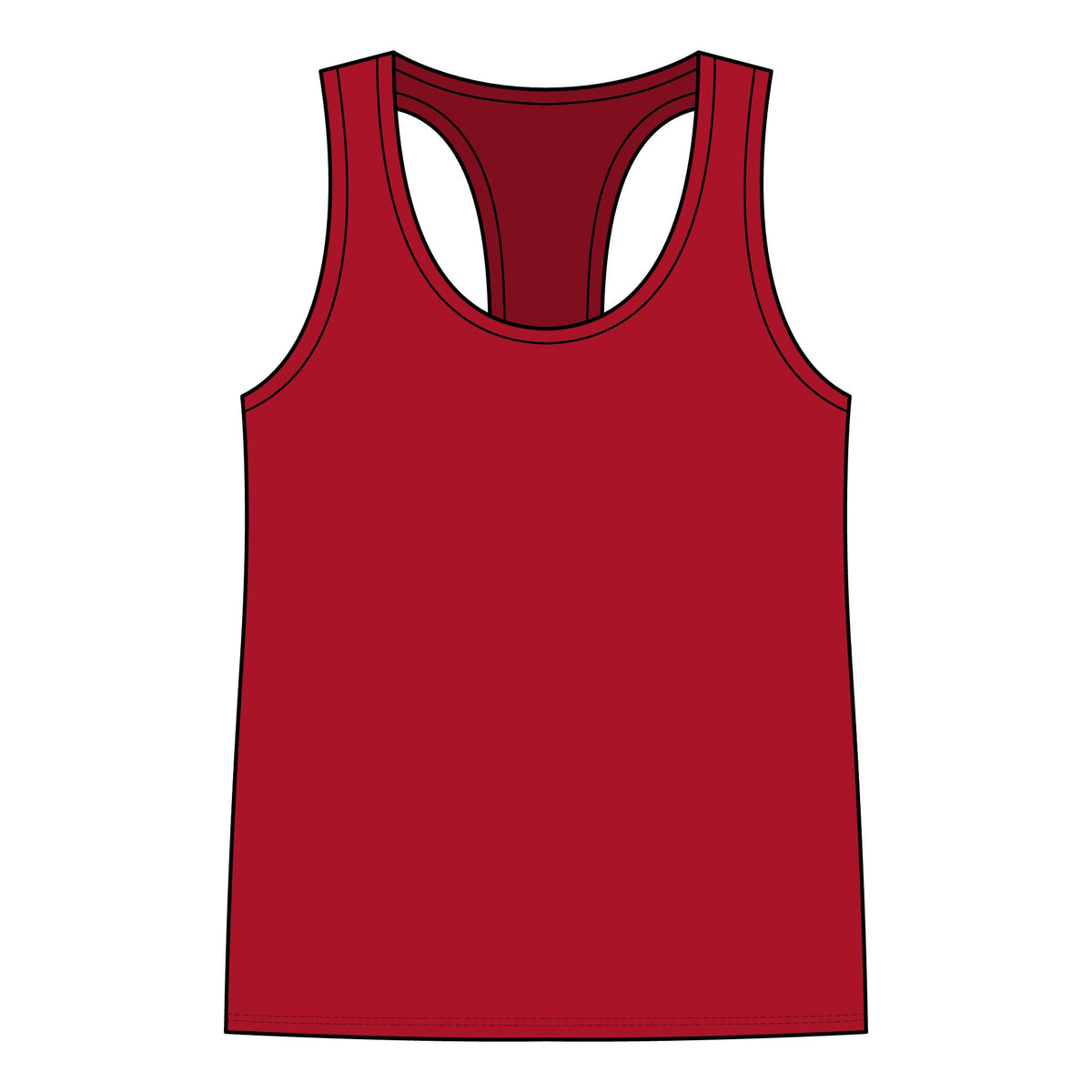 Soul Shine Yachtworks OB Sunset Racerback Tank — Coastal Manta Graphic