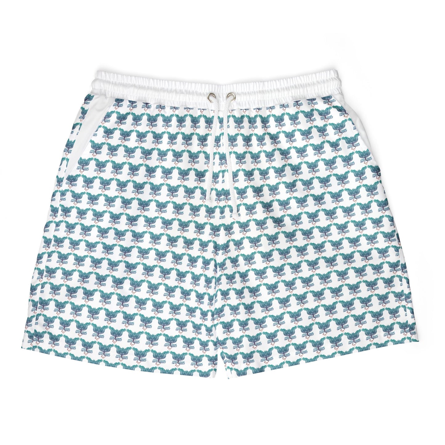 Trendy Unisex Swim Shorts, Summer Beach Wear, Vacation Essentials, Pool Party Attire, AOP Design, Perfect for Sunbathing