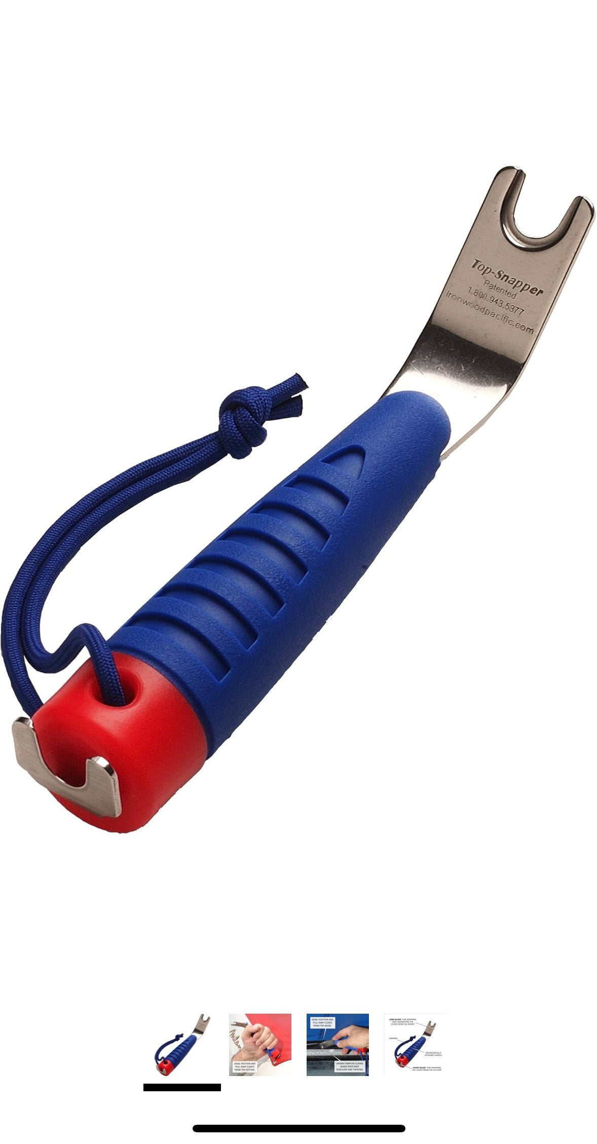 Top-Snapper Tool for Boat Canvas Snaps