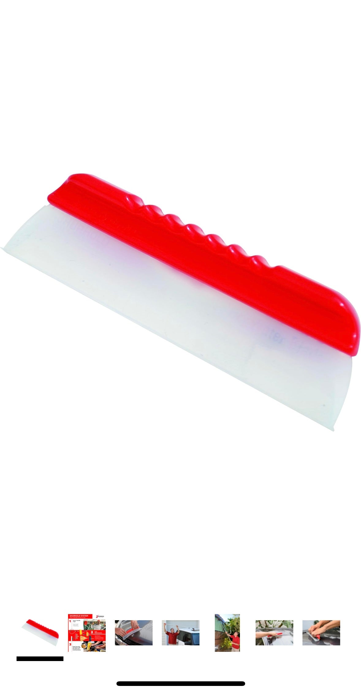Shurhold 260 SHUR-Dry Flexible Water Blade,Red/White
