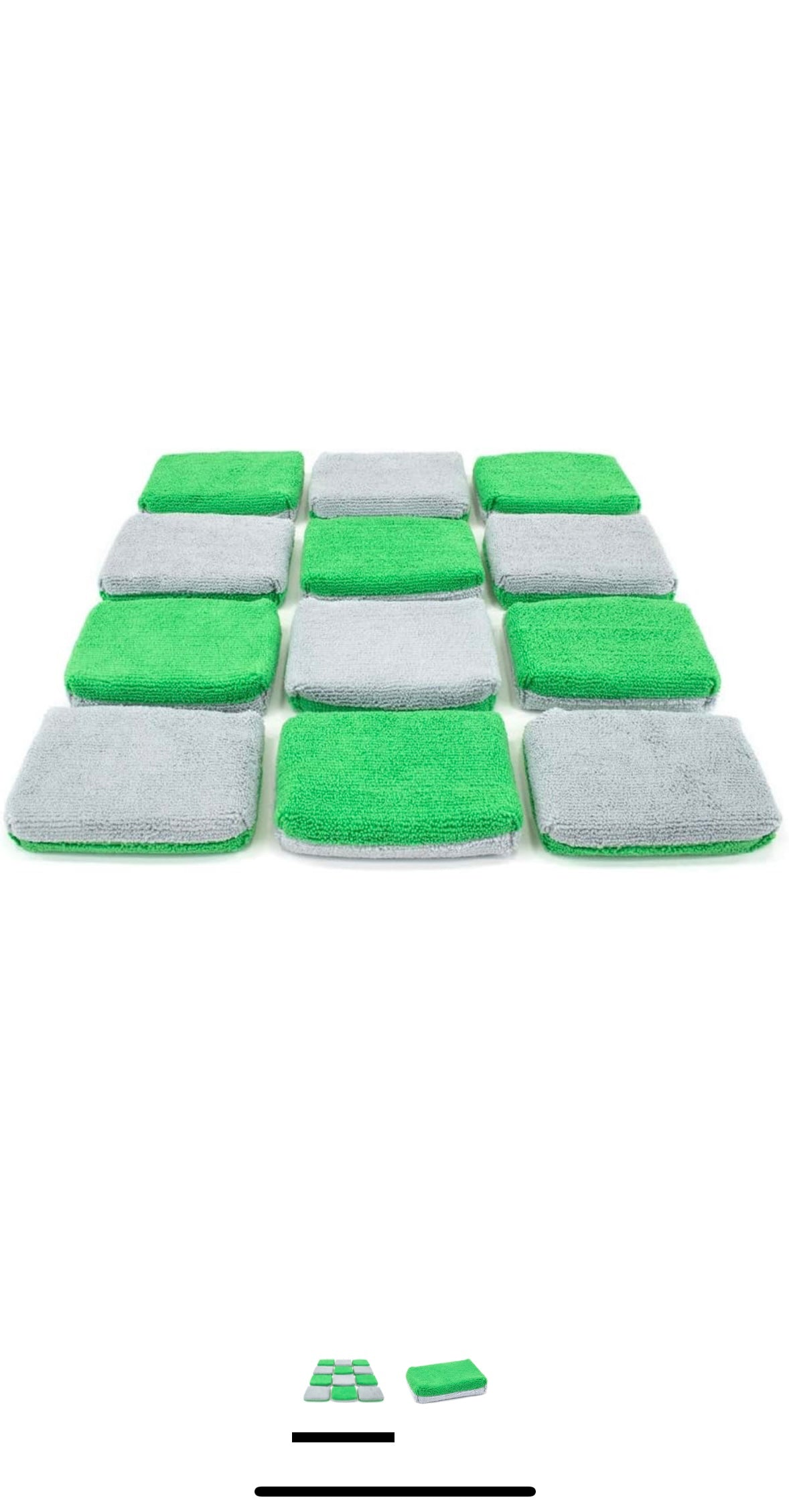 Autofiber Thin Ceramic Coating Applicator Sponge with Plastic Barrier ( 1 each)