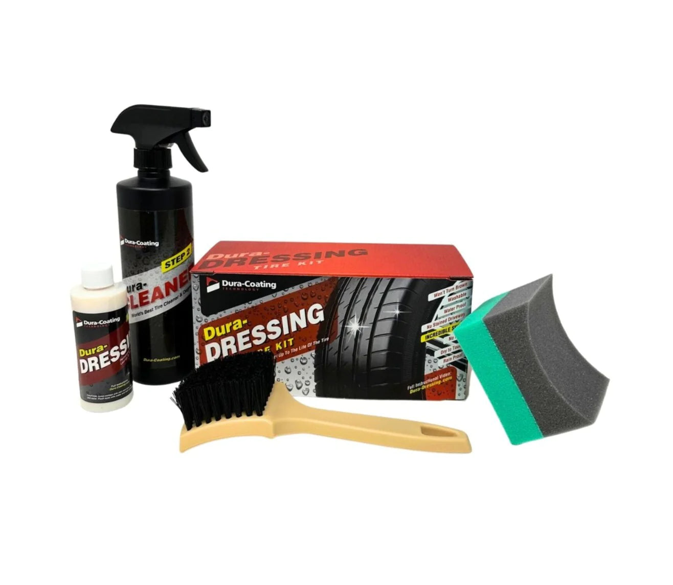 Dura-Dressing Total Tire Kit (Single Standard Car Kit NOT for trucks) Soul Shine Yachtworks Dura-Dressing Total Tire Kit (Single Standard Car Kit NOT for trucks) Soul Shine Yachtworks