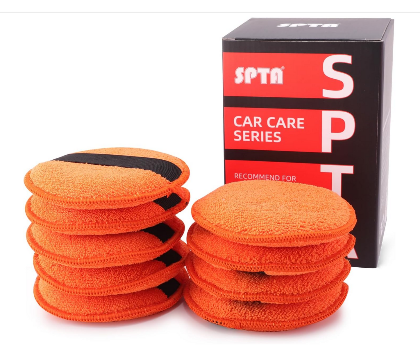 SPTA Microfiber Applicator Pad 5 inch Round With Elastic Band Grip