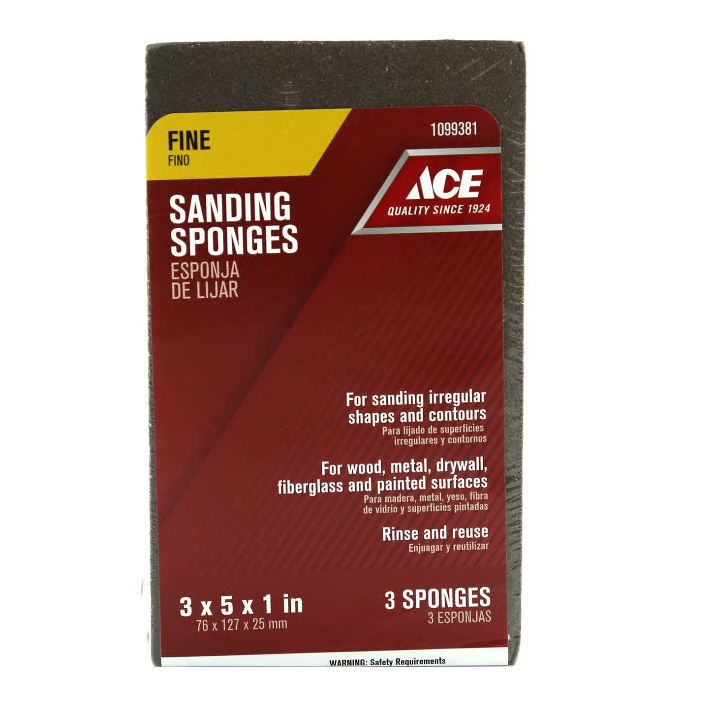 Ace jumbo sanding sponge - Fine