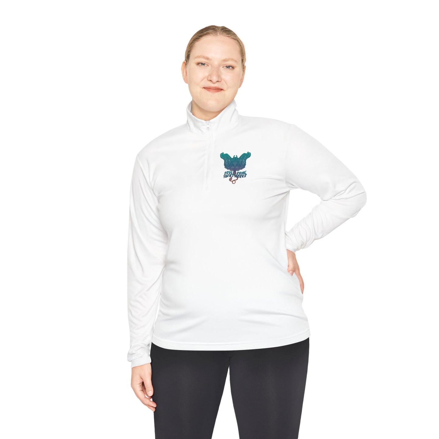 Soul Shine Yachtworks Manta Vibrant Unisex Quarter-Zip Pullover - Perfect for Casual Outings, Cozy Layering, Outdoor Adventures, Unique Gift Idea, Stylish Sweatshirt