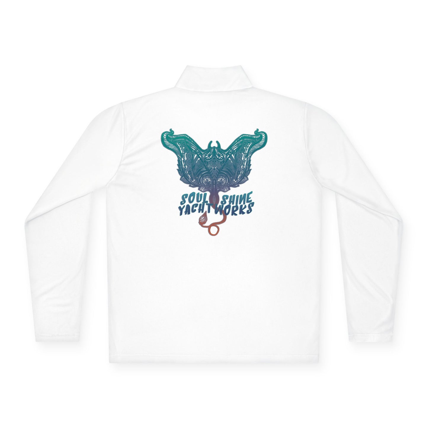 Soul Shine Yachtworks Manta Vibrant Unisex Quarter-Zip Pullover - Perfect for Casual Outings, Cozy Layering, Outdoor Adventures, Unique Gift Idea, Stylish Sweatshirt