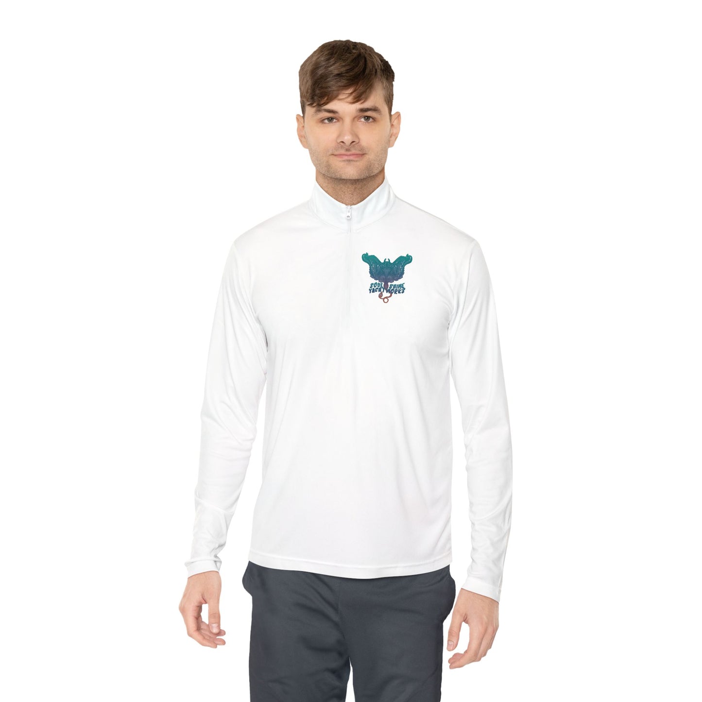 Soul Shine Yachtworks Manta Vibrant Unisex Quarter-Zip Pullover - Perfect for Casual Outings, Cozy Layering, Outdoor Adventures, Unique Gift Idea, Stylish Sweatshirt