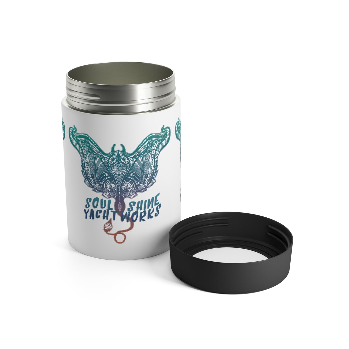 Soul Shine Yacht Works Can Holder - Fun Drink Cozy for Boating, Summer Parties, Beach Days, Unique Gift Idea