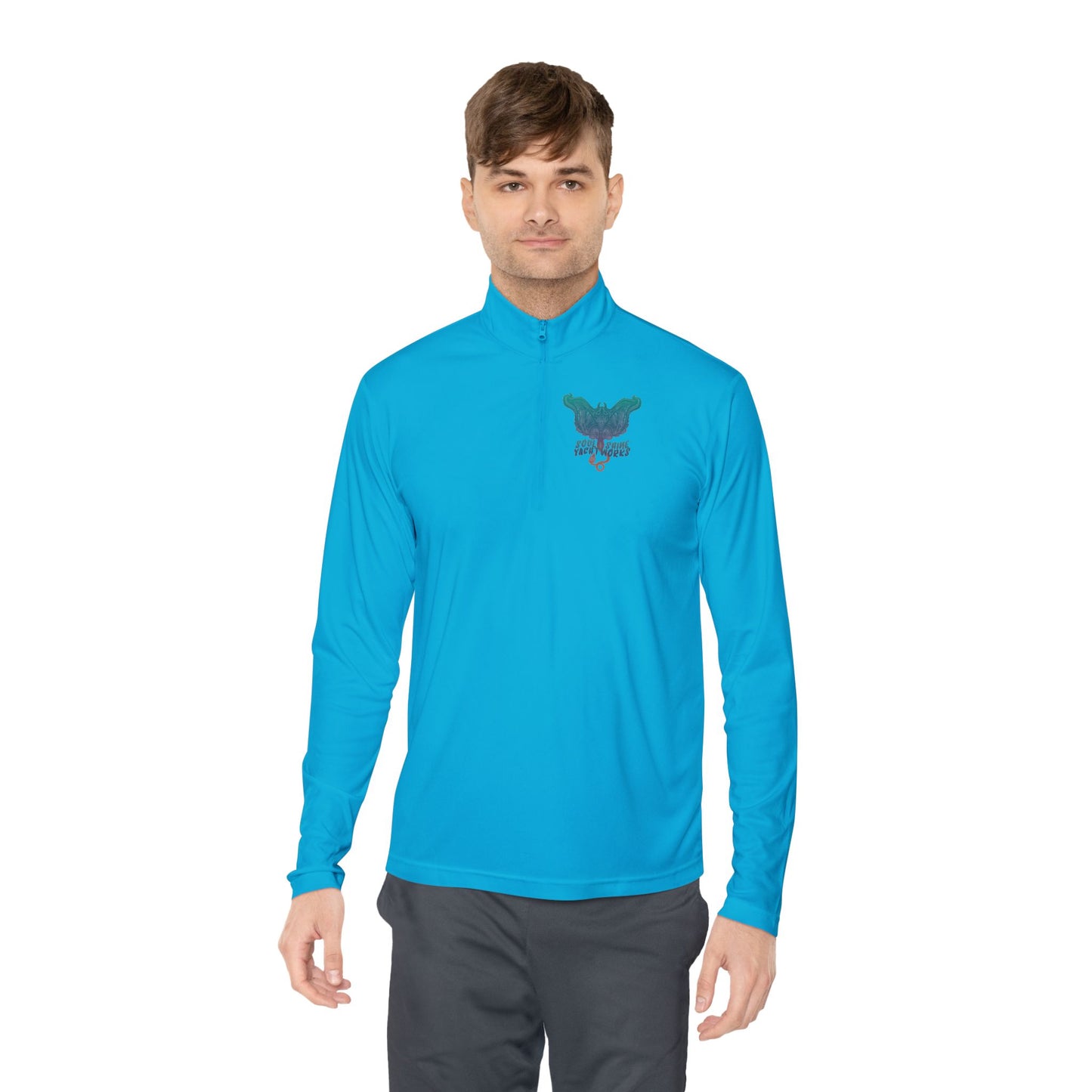 Soul Shine Yachtworks Manta Vibrant Unisex Quarter-Zip Pullover - Perfect for Casual Outings, Cozy Layering, Outdoor Adventures, Unique Gift Idea, Stylish Sweatshirt