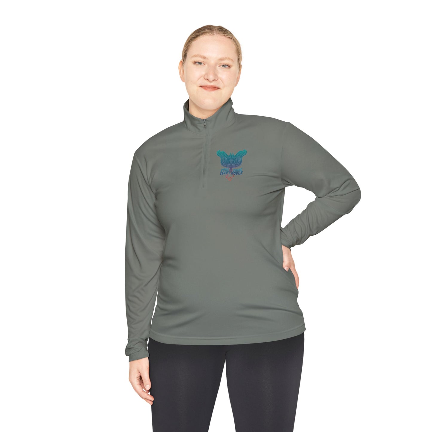 Soul Shine Yachtworks Manta Vibrant Unisex Quarter-Zip Pullover - Perfect for Casual Outings, Cozy Layering, Outdoor Adventures, Unique Gift Idea, Stylish Sweatshirt