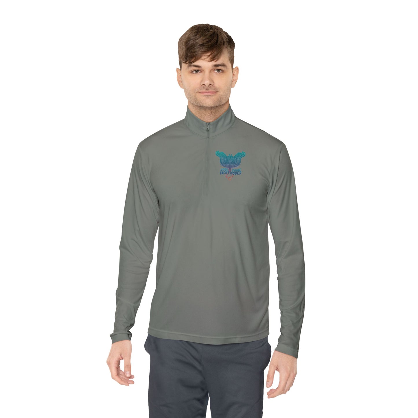 Soul Shine Yachtworks Manta Vibrant Unisex Quarter-Zip Pullover - Perfect for Casual Outings, Cozy Layering, Outdoor Adventures, Unique Gift Idea, Stylish Sweatshirt