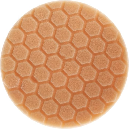 Hex-Logic Medium-Heavy Cutting Pad, Orange (6.5 Inch Pad Made for 6 Inch Backing Plates), 1 Pad Included