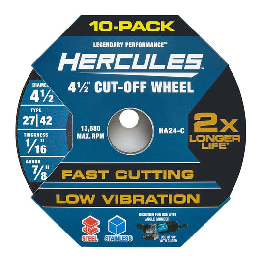 Hercules Metal Cut-Off Wheels 10-pack