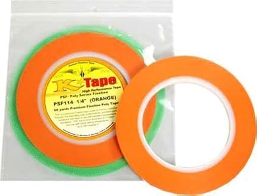 Custom Shop 1/4" Fineline Masking Polytape Orange