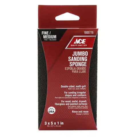 Ace jumbo sanding sponge - Fine/medium