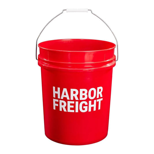 HARBOR FREIGHT 5 Gallon Bucket, Red