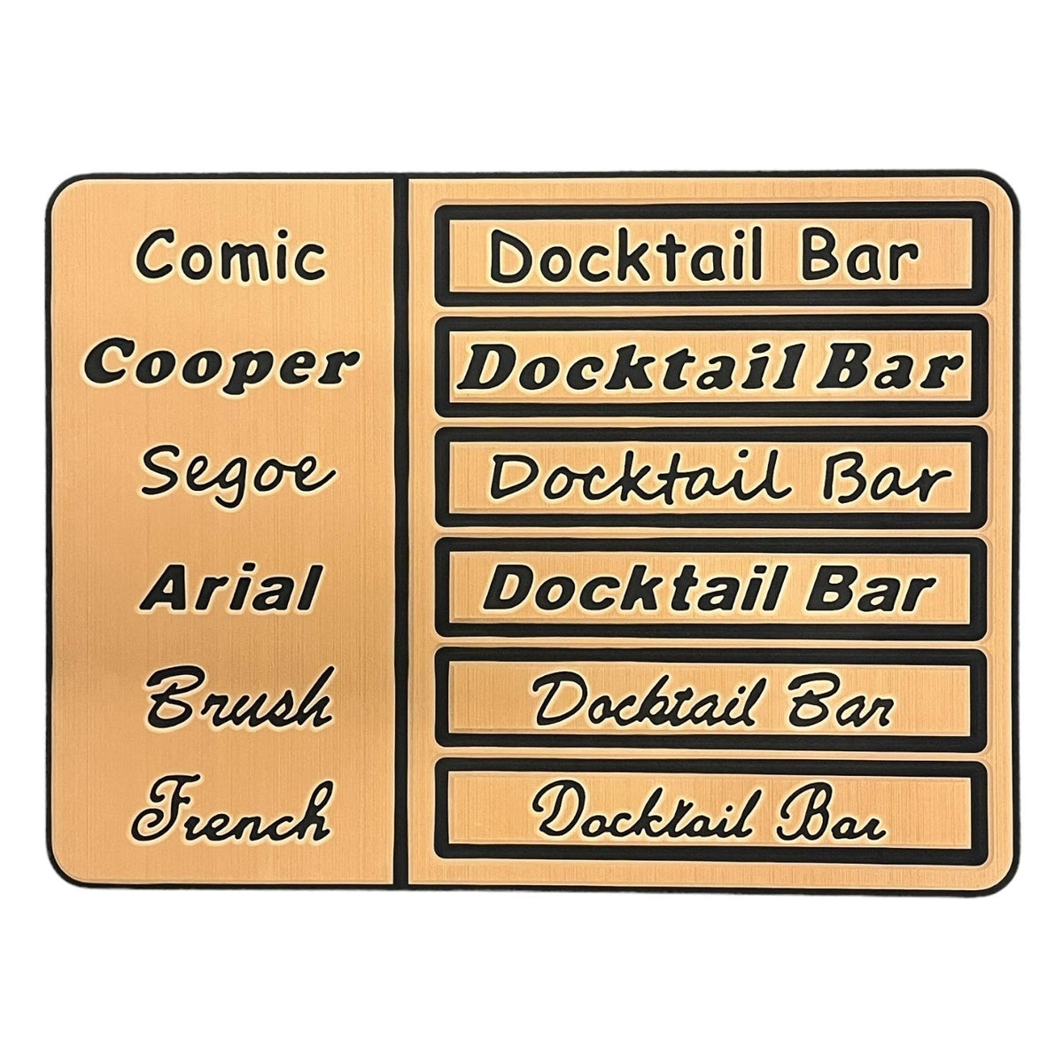 Custom Names - Add Your Name to Decking Kits - Choose Font & Letter Style