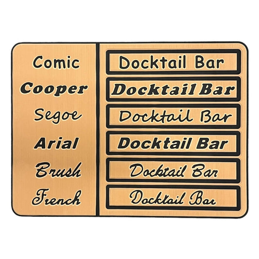 Custom Names - Add Your Name to Decking Kits - Choose Font & Letter Style