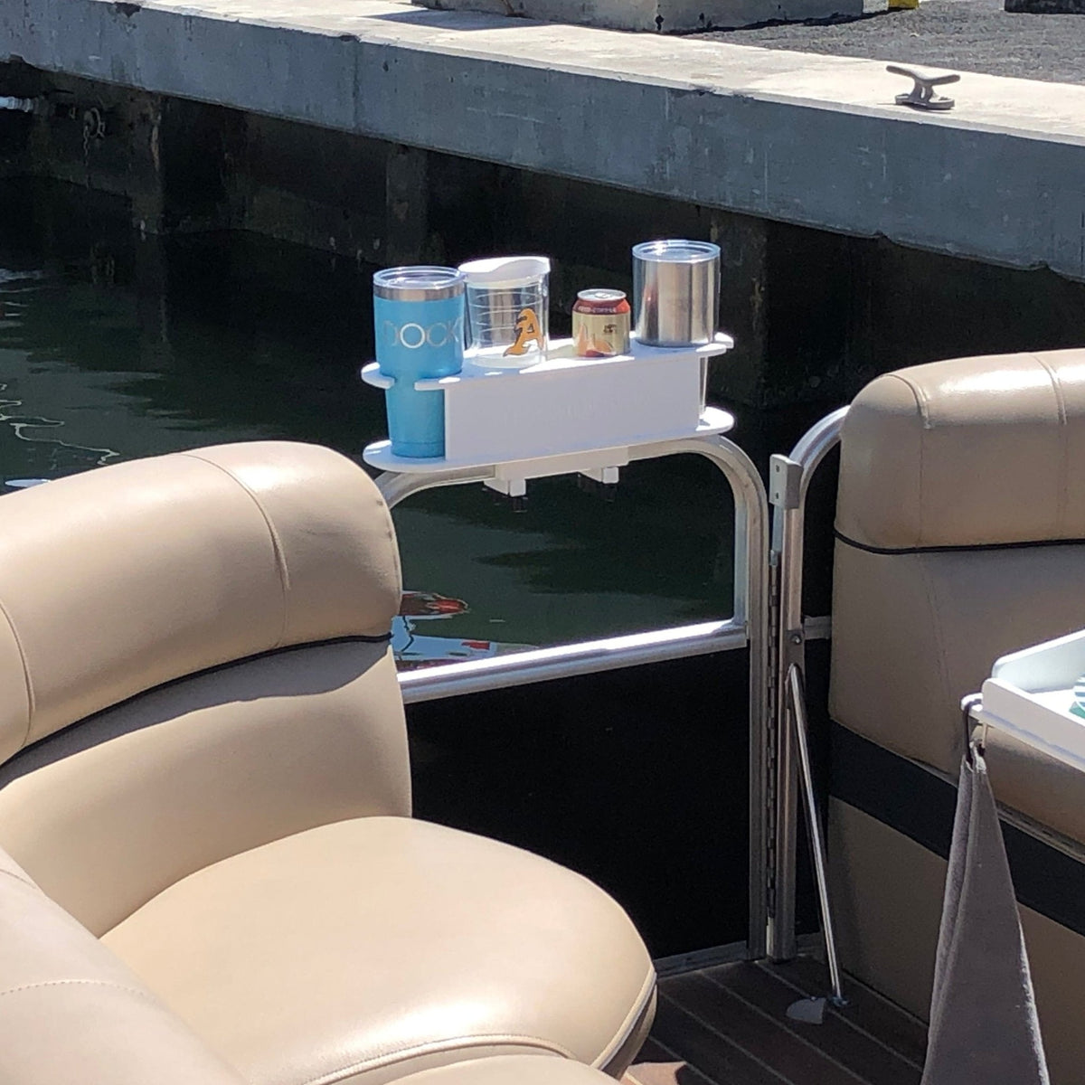 Docktail Pontoon Boat Cup Holder Caddy