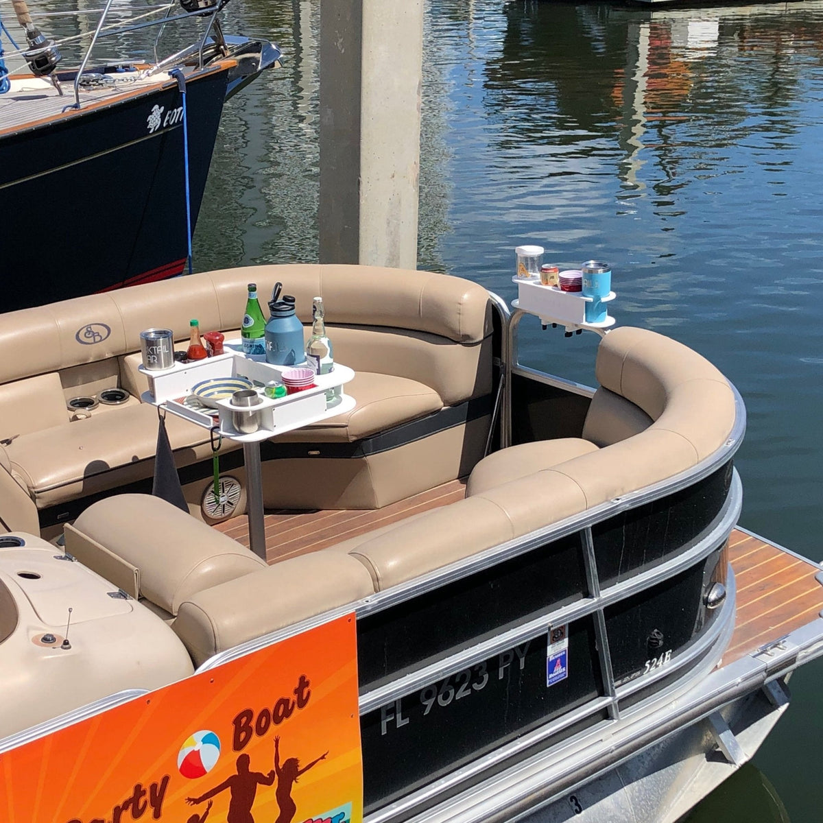 Docktail Pontoon Boat Cup Holder Caddy