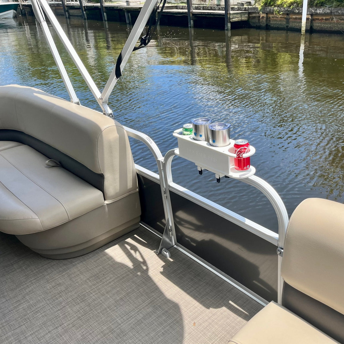 Docktail Pontoon Boat Cup Holder Caddy