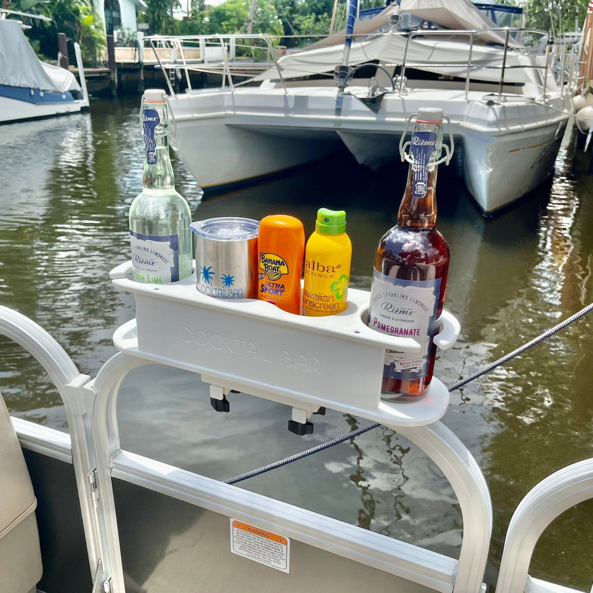 Docktail Pontoon Boat Cup Holder Caddy
