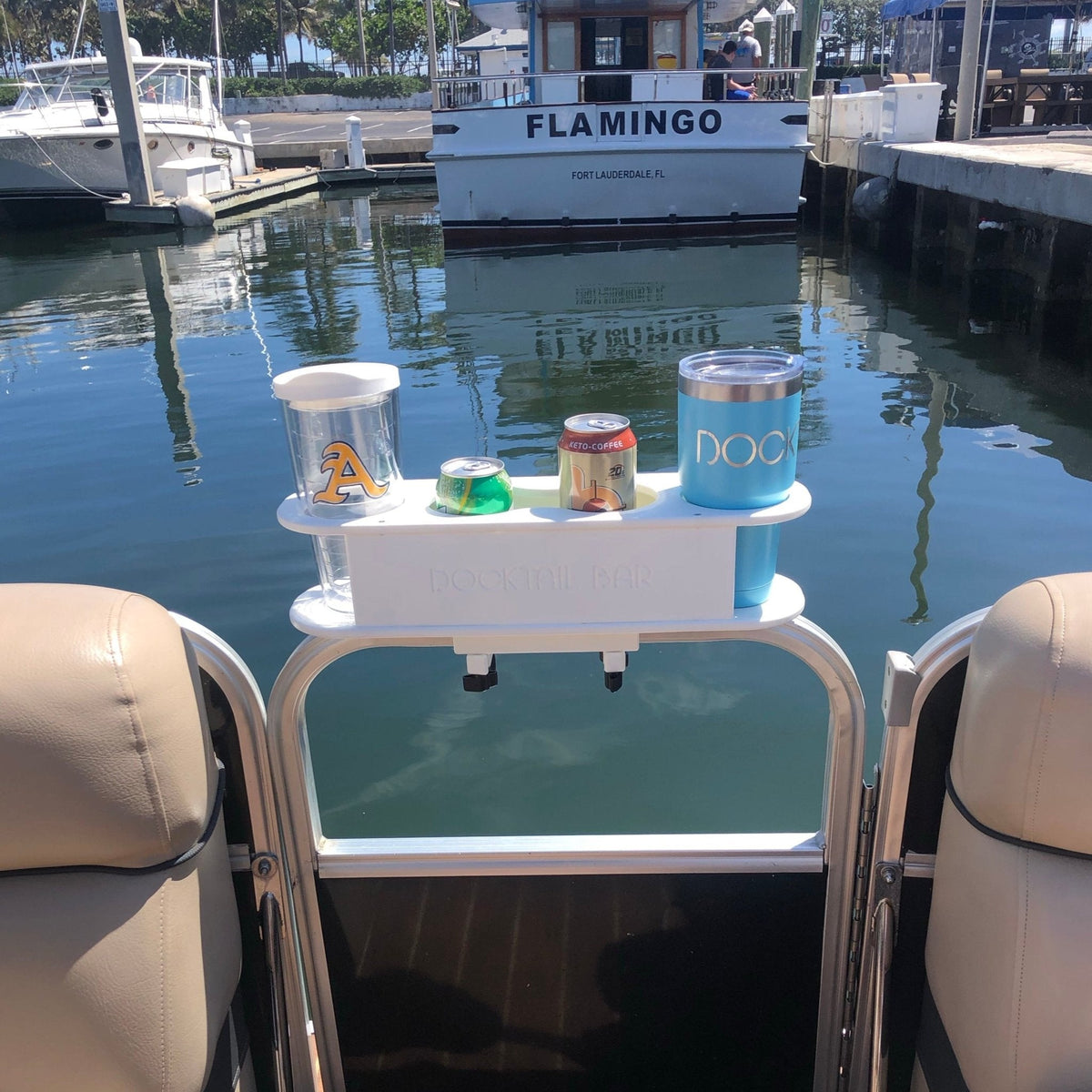 Docktail Pontoon Boat Cup Holder Caddy