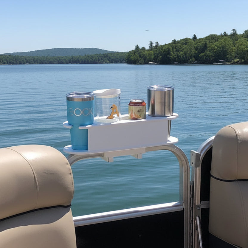 Docktail Pontoon Boat Cup Holder Caddy
