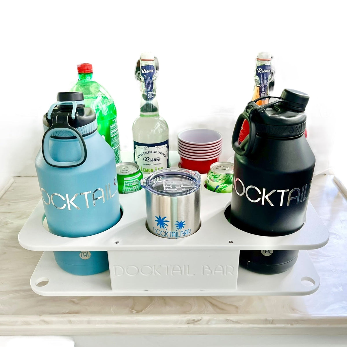 Docktail Boat Table Caddy with SeaSucker Vacuum Mounts