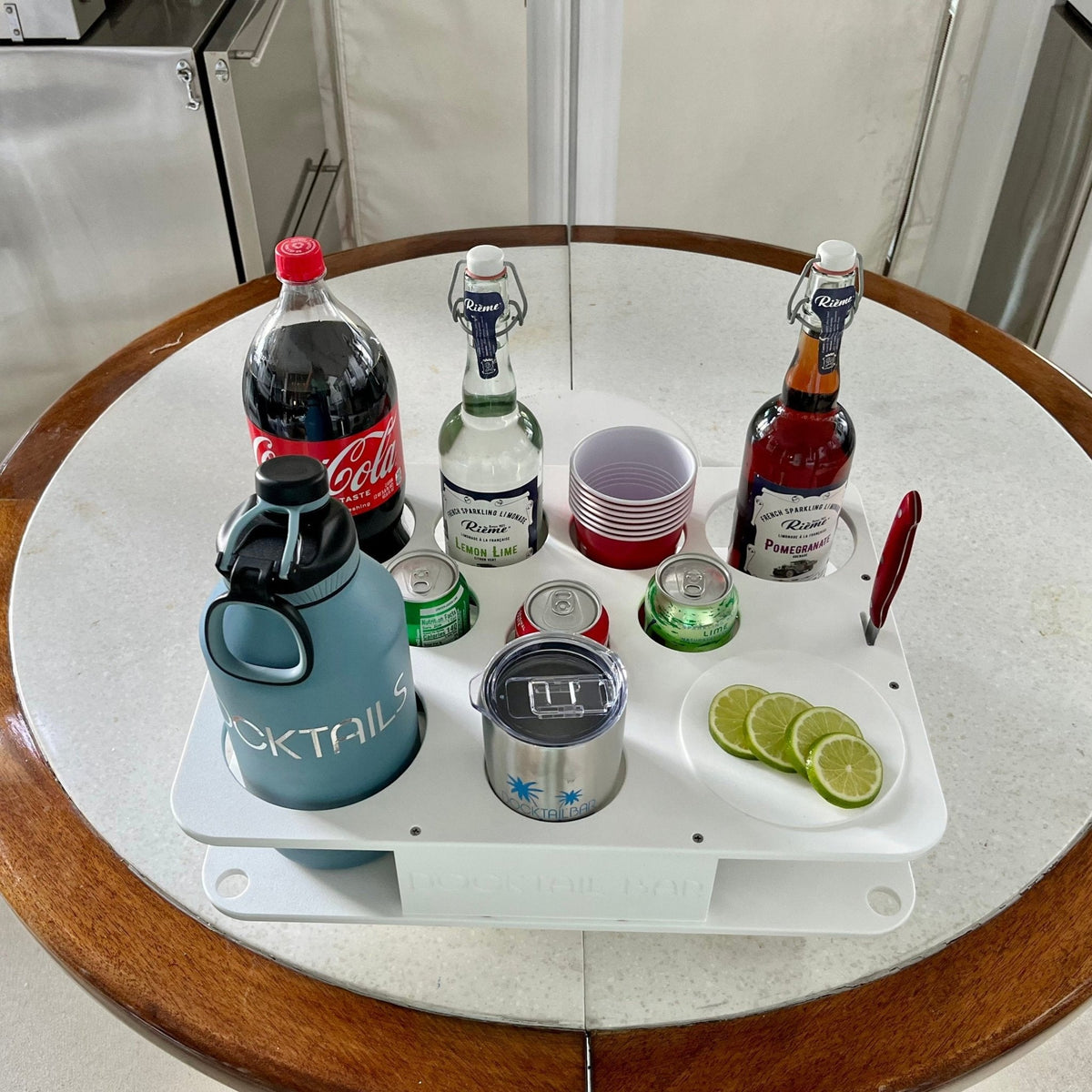 Docktail Boat Table Caddy with SeaSucker Vacuum Mounts