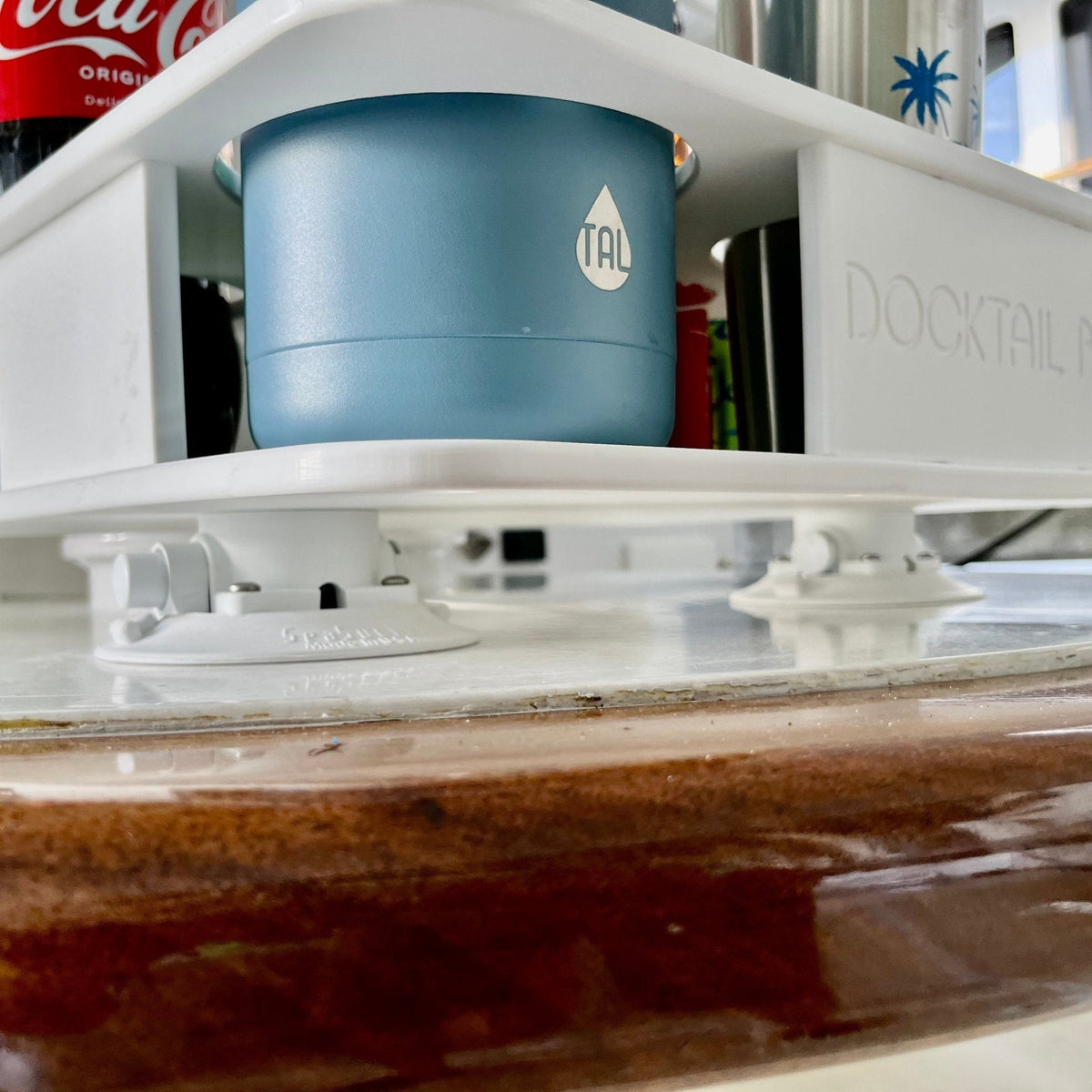 Docktail Boat Table Caddy with SeaSucker Vacuum Mounts
