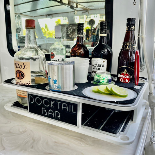 Docktail Boat Table Caddy with SeaSucker Vacuum Mounts