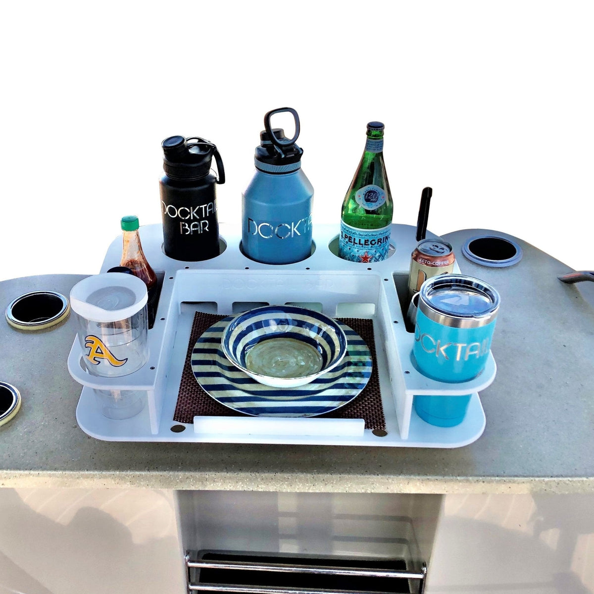 Docktail Butler Table with SeaSucker Vacuum Mounts