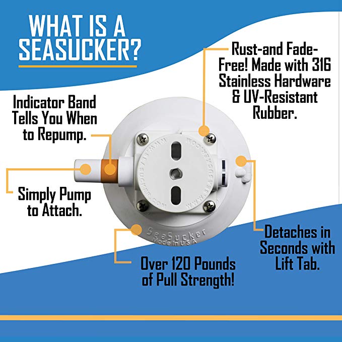 Docktail Butler Table with SeaSucker Vacuum Mounts