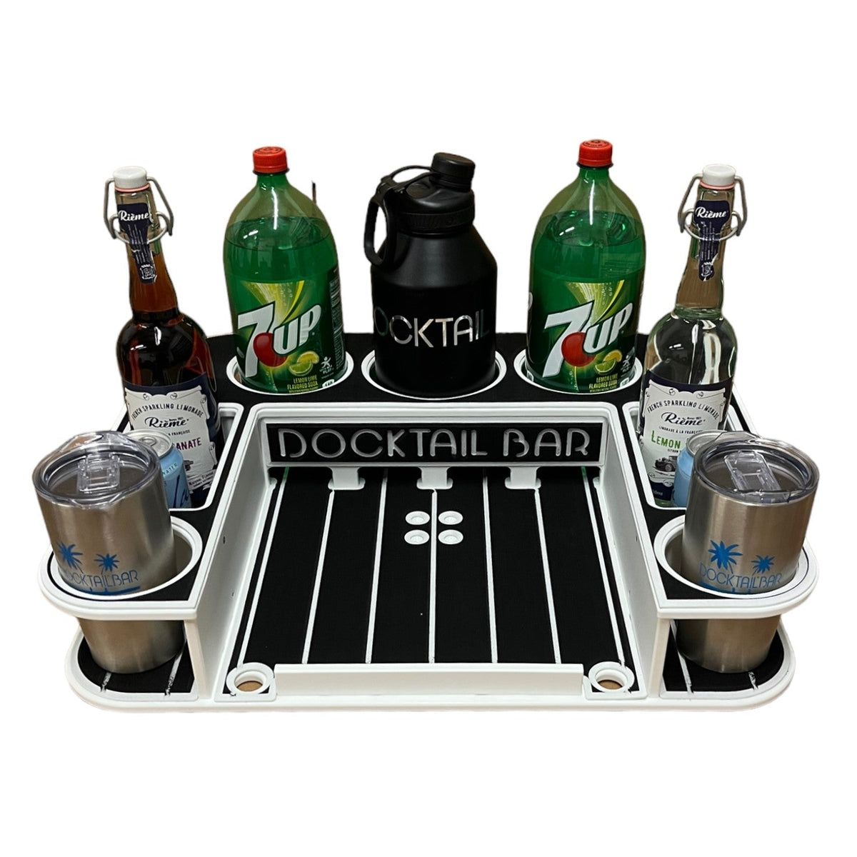 Docktail Butler Table with Rod Holder Mount