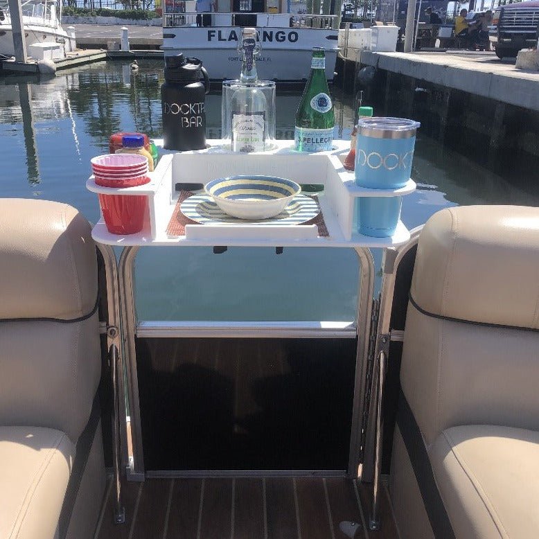 Docktail Butler with Pontoon Rail Mount