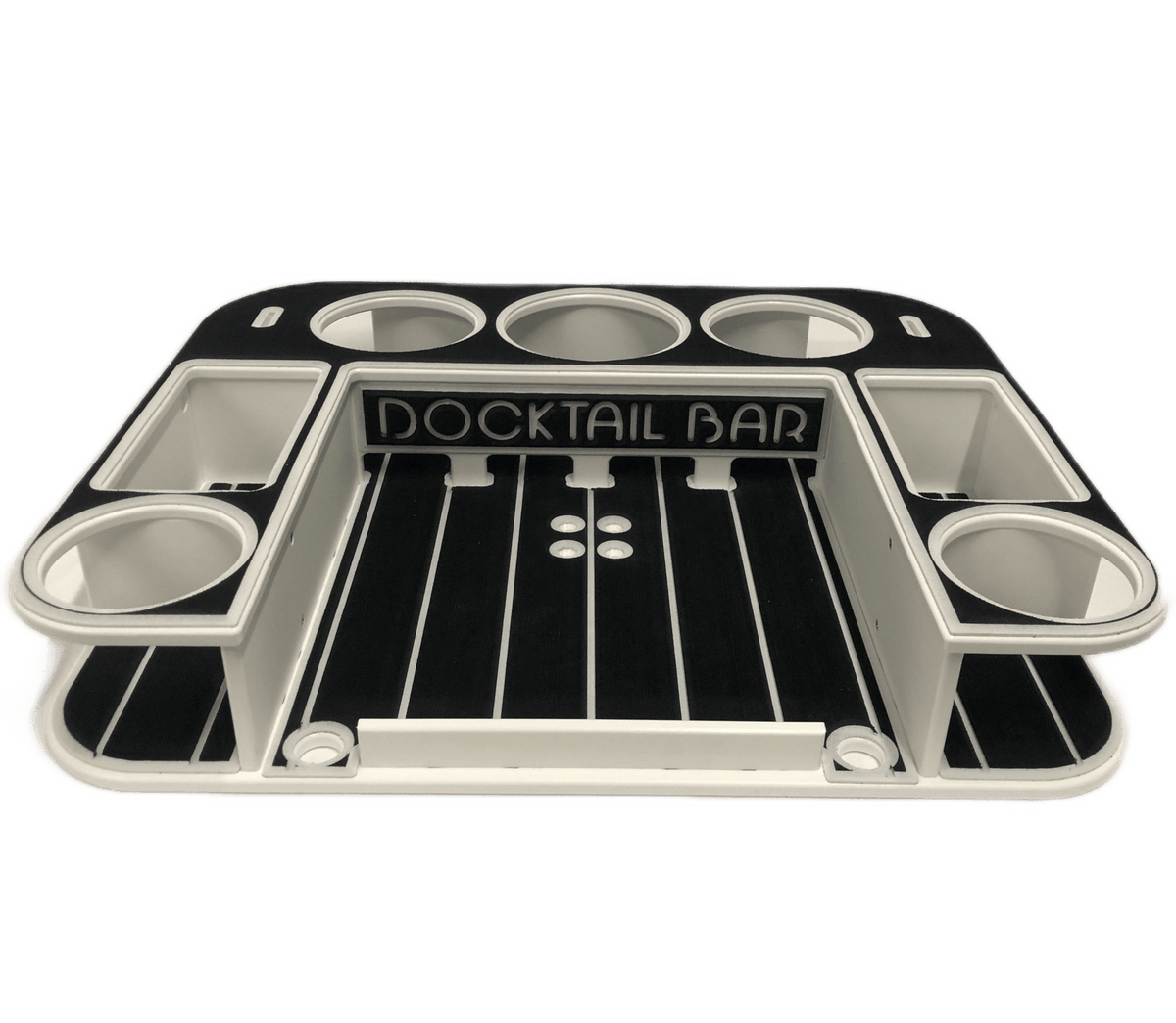 Docktail Butler with Pontoon Rail Mount