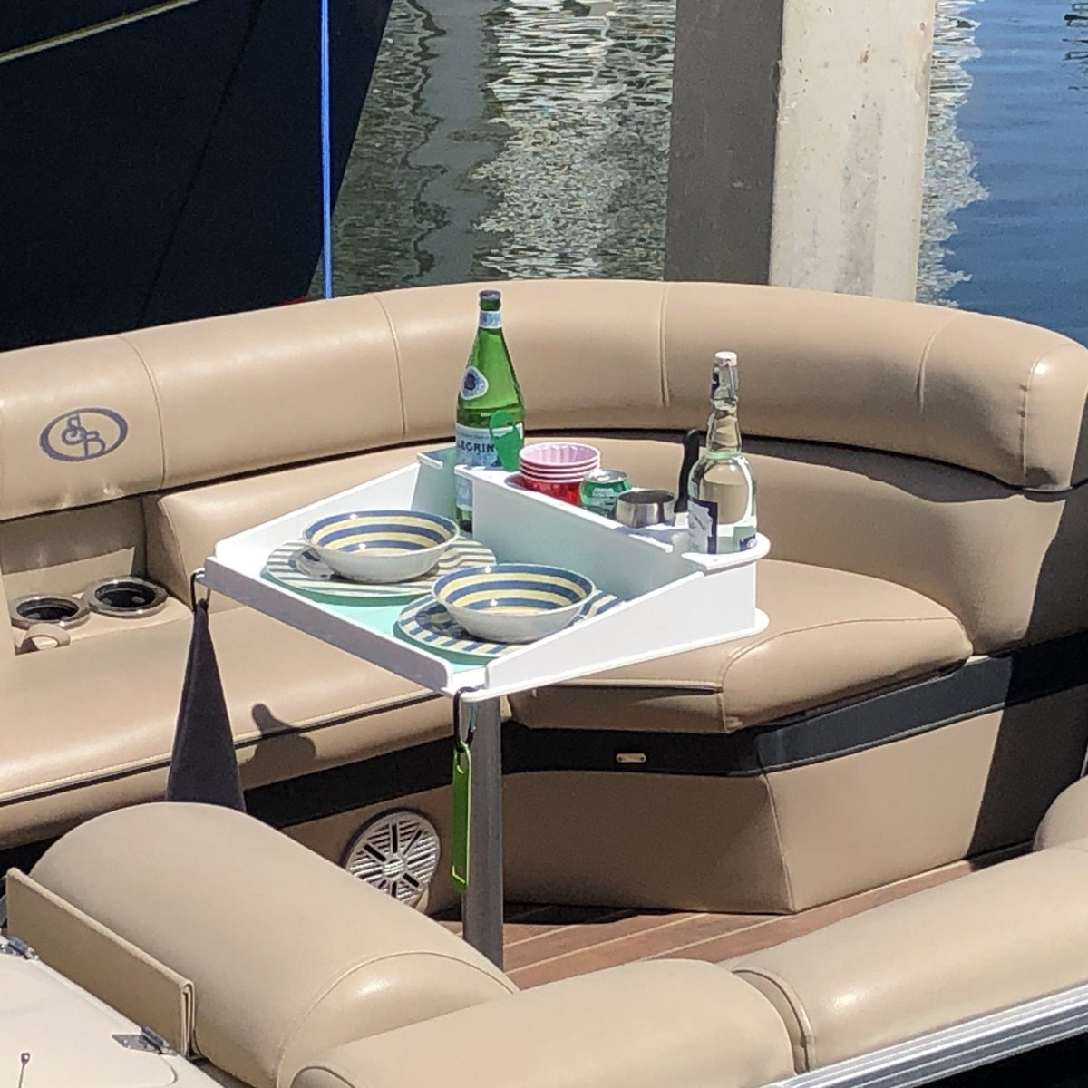 Docktail Utility Pedestal Boat Table