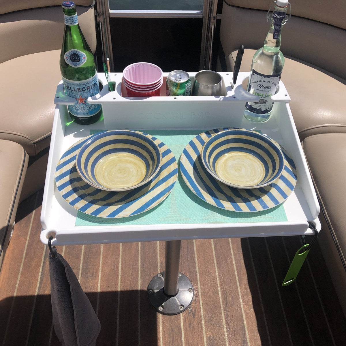 Docktail Utility Pedestal Boat Table