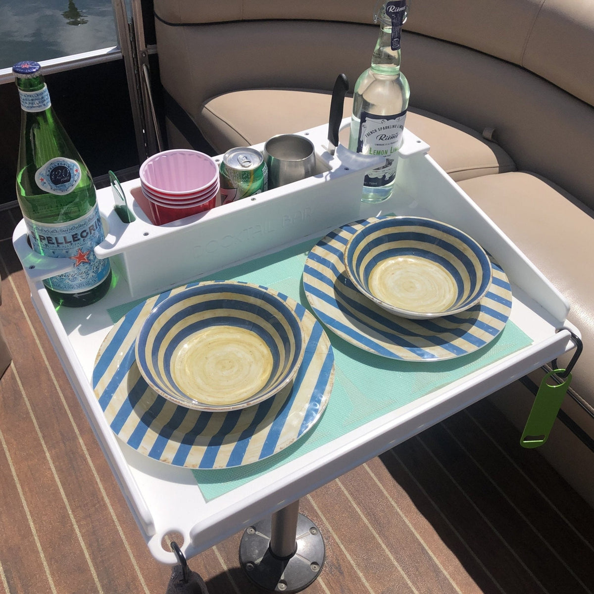 Docktail Utility Pedestal Boat Table