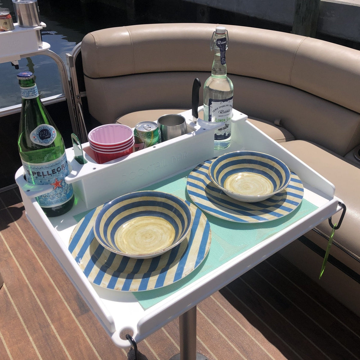 Docktail Utility Pedestal Boat Table