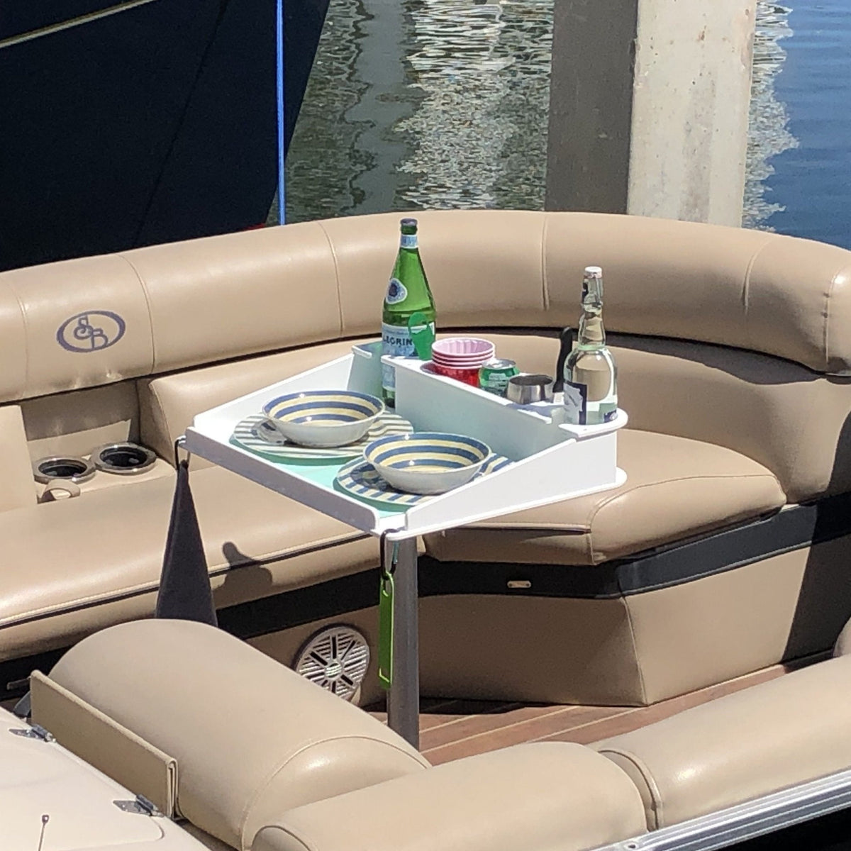Docktail Utility Pedestal Boat Table
