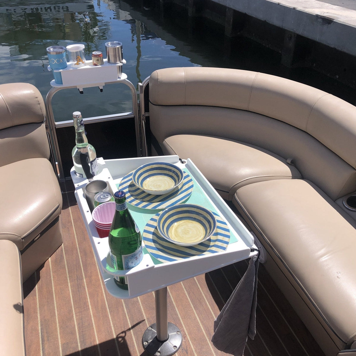 Docktail Utility Pedestal Boat Table