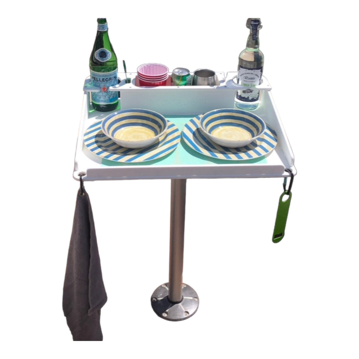 Docktail Utility Pedestal Boat Table
