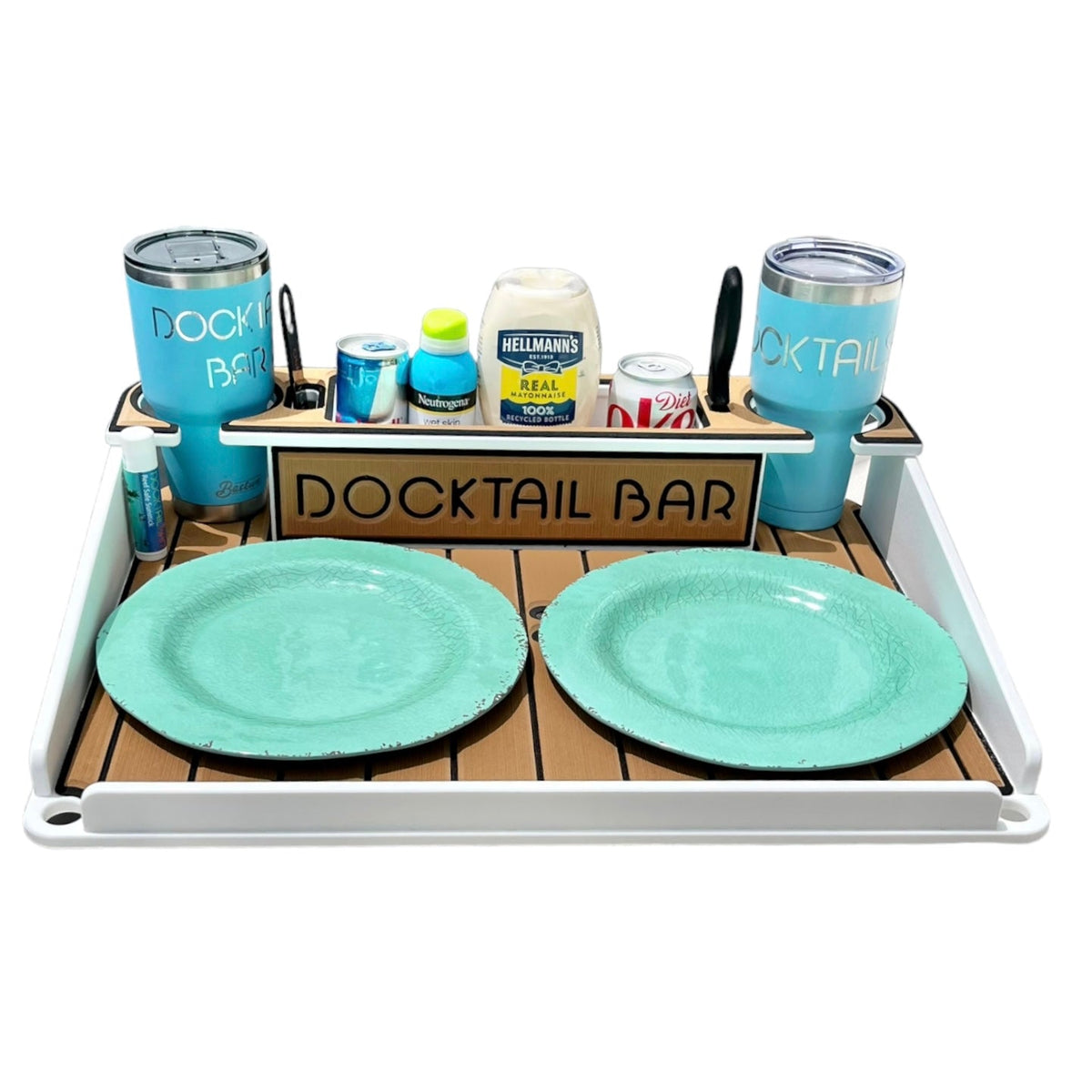 Docktail Utility Table with Pontoon Rail Mount