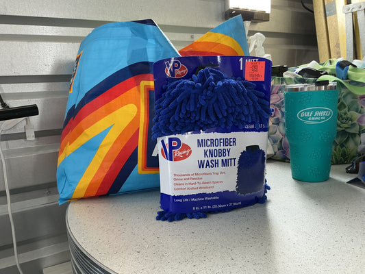 Microfiber Knobby Wash Mitt